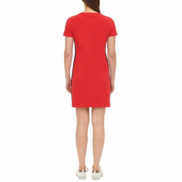 Tommy Hilfiger Women's T-Shirt Embroidered Dress-Red (Scarlet) - Picture 2 of 6